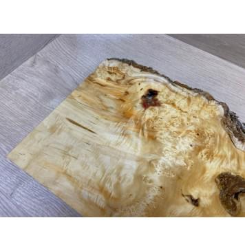 Клён Американский Каповый заготовка на топ под заливку Смешанный А Кап ААА 23.5х215-170х515 мм - (1шт. под распил)-18