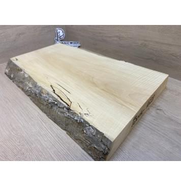 Клён Американский Spalted Волнистый заготовка корпуса Тангент АА Волна АА 48.5х285-235х490 мм (Массив) АКЦИЯ-3