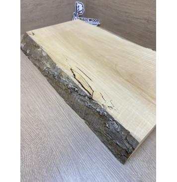 Клён Американский Spalted Волнистый заготовка корпуса Тангент АА Волна АА 48.5х285-235х490 мм (Массив) АКЦИЯ-10