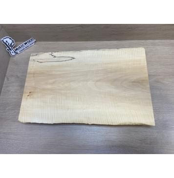 Клён Американский Spalted Волнистый заготовка корпуса Тангент АА Волна АА 48.5х285-235х490 мм (Массив) АКЦИЯ-12