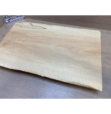 Клён Американский Spalted Волнистый заготовка корпуса Тангент АА Волна АА 48.5х285-235х490 мм (Массив) АКЦИЯ-9