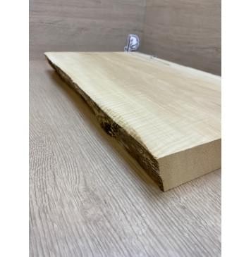 Клён Американский Spalted Волнистый заготовка корпуса Тангент АА Волна АА 48.5х285-235х490 мм (Массив) АКЦИЯ-13