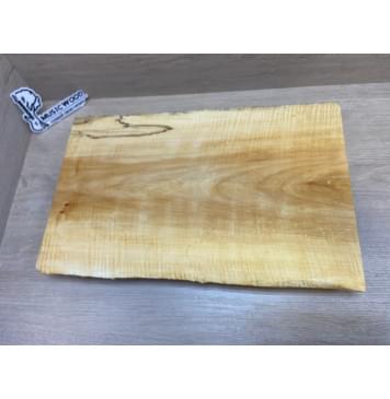 Клён Американский Spalted Волнистый заготовка корпуса Тангент АА Волна АА 48.5х285-235х490 мм (Массив) АКЦИЯ-0
