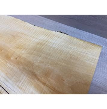 Клён Американский Spalted Волнистый заготовка корпуса Тангент АА Волна АА 48.5х285-235х490 мм (Массив) АКЦИЯ-20