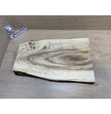 Клён Американский Волнистый заготовка корпуса для Тревел Гитары Тангент А Волна ААА 41х275-180х435 мм (массив) Уценка-трещины-3