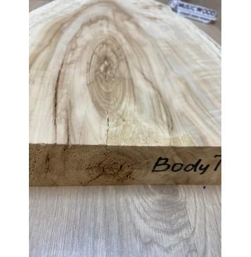 Клён Американский Волнистый заготовка корпуса для Тревел Гитары Тангент А Волна ААА 41х275-180х435 мм (массив) Уценка-трещины-5