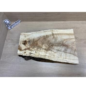 Клён Американский Волнистый заготовка корпуса для Тревел Гитары Тангент А Волна ААА 41х275-180х435 мм (массив) Уценка-трещины-22