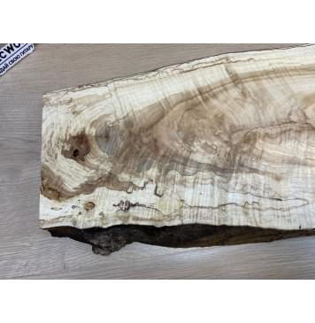 Клён Американский Волнистый заготовка корпуса для Тревел Гитары Тангент А Волна ААА 41х275-180х435 мм (массив) Уценка-трещины-17