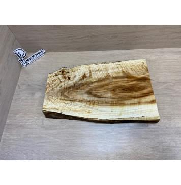Клён Американский Волнистый заготовка корпуса для Тревел Гитары Тангент А Волна ААА 41х275-180х435 мм (массив) Уценка-трещины-23