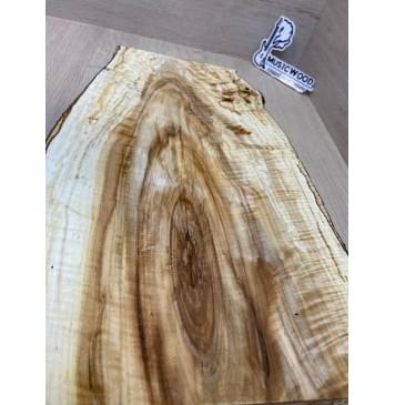 Клён Американский Волнистый заготовка корпуса для Тревел Гитары Тангент А Волна ААА 41х275-180х435 мм (массив) Уценка-трещины-12