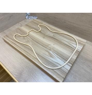 Ясень Дальневосточный Легкий Заготовка корпуса Тангент А 46х185х560-540 мм, 2 шт, 538 кг/м3-1