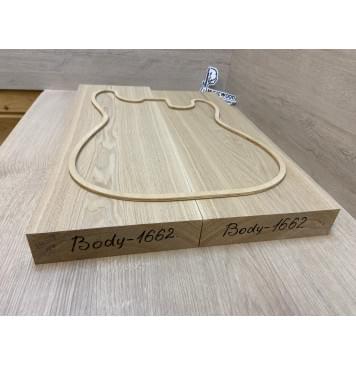 Ясень Дальневосточный Легкий Заготовка корпуса Тангент АА 46.5х190х570-535 мм, 2 шт, 548 кг/м3-2