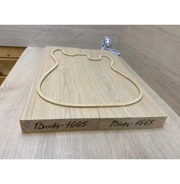 Ясень Дальневосточный Заготовка корпуса Тангент А 44х183х565-555 мм, 2 шт, 606 кг/м3 -2