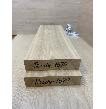 Ясень Дальневосточный Заготовка корпуса Тангент А 45х187х535-500 мм, 2 шт, 642 кг/м3 -4