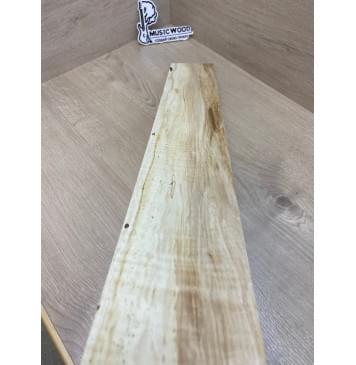 Клён Американский Волнистый заготовка накладки для бас-гитары Радиал А Волна АА 10х96х715 мм-12