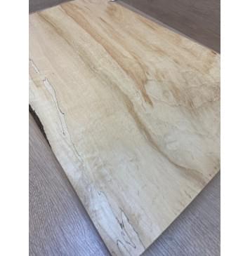 Клён Американский Волнистый заготовка корпуса Смешанный АА Волна А 50х372-297х505 мм (Массив) АКЦИЯ-1