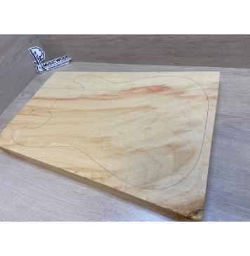 Клён Американский Волнистый заготовка корпуса Смешанный АА Волна А 50х372-297х505 мм (Массив) АКЦИЯ-4