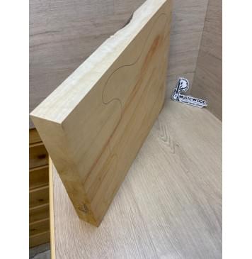 Клён Американский Волнистый заготовка корпуса Смешанный АА Волна А 50х372-297х505 мм (Массив) АКЦИЯ-8