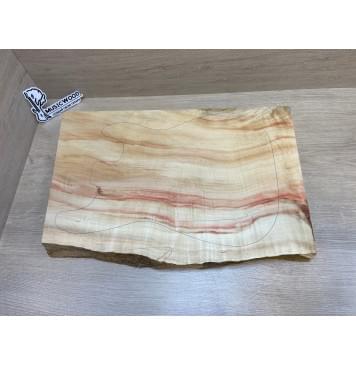 Клён Американский Волнистый заготовка корпуса Смешанный АА Волна А 46х360-340х560-525 мм (Массив) АКЦИЯ-2