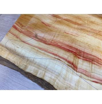 Клён Американский Волнистый заготовка корпуса Смешанный АА Волна А 46х360-340х560-525 мм (Массив) АКЦИЯ-17