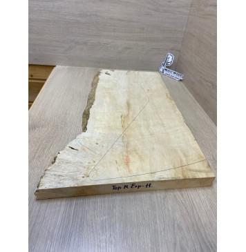 Клён Американский Волнистый заготовка на топ Смешанный АА Волна А 30х335-255х595-575 мм  (1шт. под распил) АКЦИЯ-1