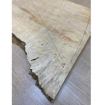 Клён Американский Волнистый заготовка на топ Смешанный АА Волна А 30х335-255х595-575 мм  (1шт. под распил) АКЦИЯ-3