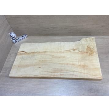 Клён Американский Волнистый заготовка на топ Смешанный АА Волна А 30х335-255х595-575 мм  (1шт. под распил) АКЦИЯ-4