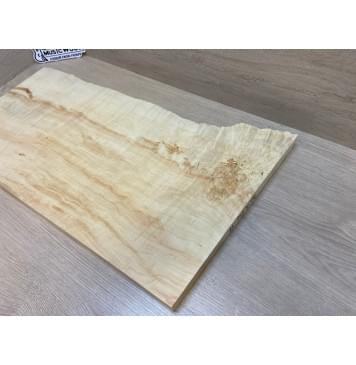 Клён Американский Волнистый заготовка на топ Смешанный АА Волна А 30х335-255х595-575 мм  (1шт. под распил) АКЦИЯ-9