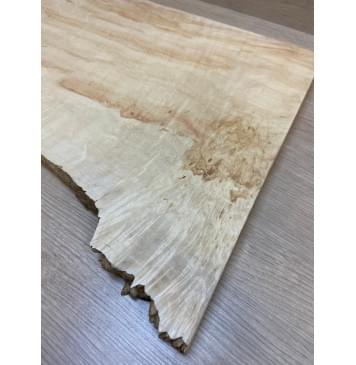 Клён Американский Волнистый заготовка на топ Смешанный АА Волна А 25х340-285х590-575 мм (1шт. под распил) АКЦИЯ-6