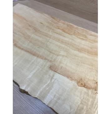 Клён Американский Волнистый заготовка на топ Смешанный АА Волна А 25х340-285х590-575 мм (1шт. под распил) АКЦИЯ-2