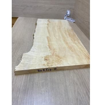 Клён Американский Волнистый заготовка на топ Смешанный АА Волна А 25х340-285х590-575 мм (1шт. под распил) АКЦИЯ-5