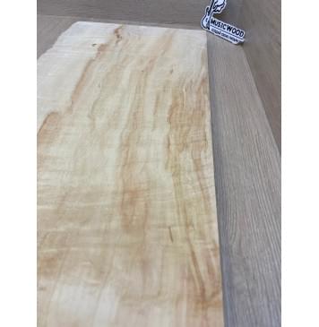 Клён Американский Волнистый заготовка на топ Смешанный АА Волна А 25х340-285х590-575 мм (1шт. под распил) АКЦИЯ-1