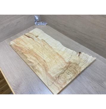 Клён Американский Волнистый заготовка на топ Смешанный АА Волна А 25х340-285х590-575 мм (1шт. под распил) АКЦИЯ-15