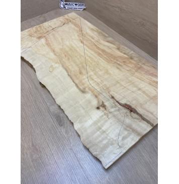 Клён Американский Волнистый заготовка на топ Смешанный АА Волна А 25х340-285х590-575 мм (1шт. под распил) АКЦИЯ-14