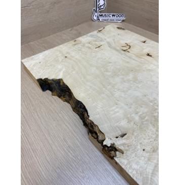 Клён Американский Каповый заготовка на топ Тангент АА Кап АА 26х345-320х525 мм (цельный)-3