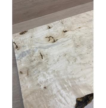 Клён Американский Каповый заготовка на топ Тангент АА Кап АА 26х345-320х525 мм (цельный)-6