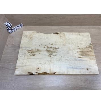 Клён Американский Каповый заготовка на топ Тангент АА Кап АА 26х345-320х525 мм (цельный)-11