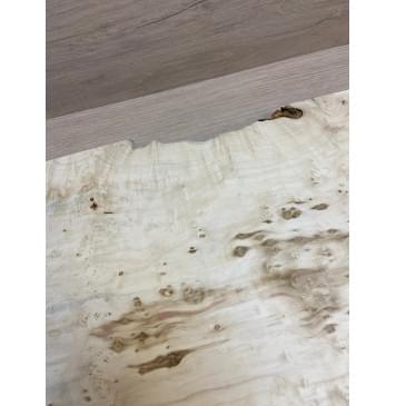 Клён Американский Каповый заготовка на топ Тангент АА Кап АА 26х345-320х525 мм (цельный)-10