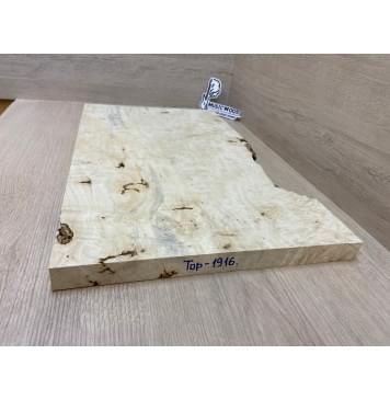 Клён Американский Каповый заготовка на топ Тангент АА Кап АА 26х345-320х525 мм (цельный)-13