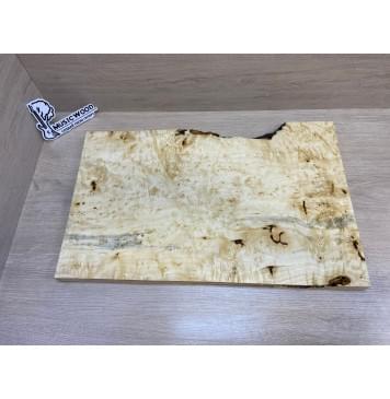 Клён Американский Каповый заготовка на топ Тангент АА Кап АА 26х345-320х525 мм (цельный)-20