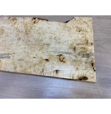 Клён Американский Каповый заготовка на топ Тангент АА Кап АА 26х345-320х525 мм (цельный)-17