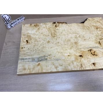 Клён Американский Каповый заготовка на топ Тангент АА Кап АА 26х345-320х525 мм (цельный)-19