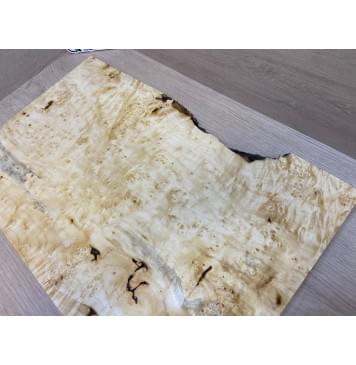 Клён Американский Каповый заготовка на топ Тангент АА Кап АА 26х345-320х525 мм (цельный)-16