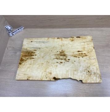 Клён Американский Каповый заготовка на топ Тангент АА Кап АА 26х345-320х525 мм (цельный)-0