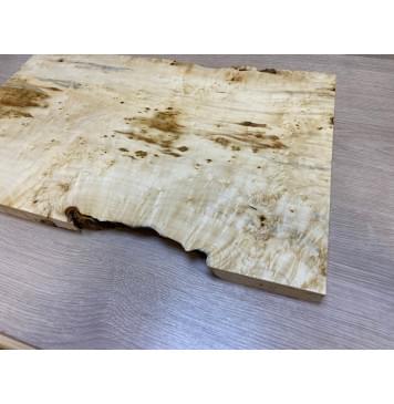 Клён Американский Каповый заготовка на топ Тангент АА Кап АА 26х345-320х525 мм (цельный)-21