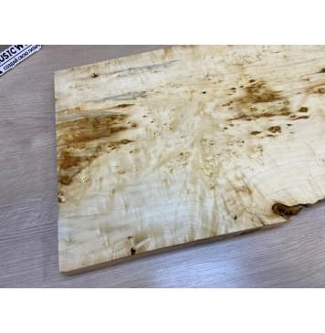 Клён Американский Каповый заготовка на топ Тангент АА Кап АА 26х345-320х525 мм (цельный)-18