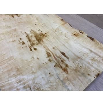 Клён Американский Каповый заготовка на топ Тангент АА Кап АА 26х345-320х525 мм (цельный)-14