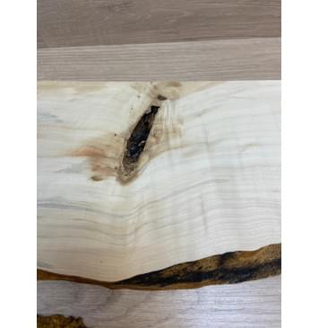 Клён Американский Каповый заготовка на топ под заливку Смешанный А 19х210-120х470 мм 2шт-3