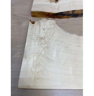 Клён Американский Каповый заготовка на топ под заливку Смешанный А 19х210-120х470 мм 2шт-4