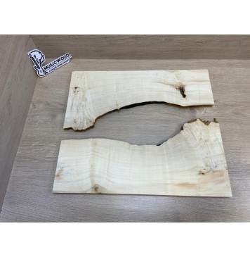 Клён Американский Каповый заготовка на топ под заливку Смешанный А 19х210-120х470 мм 2шт-11